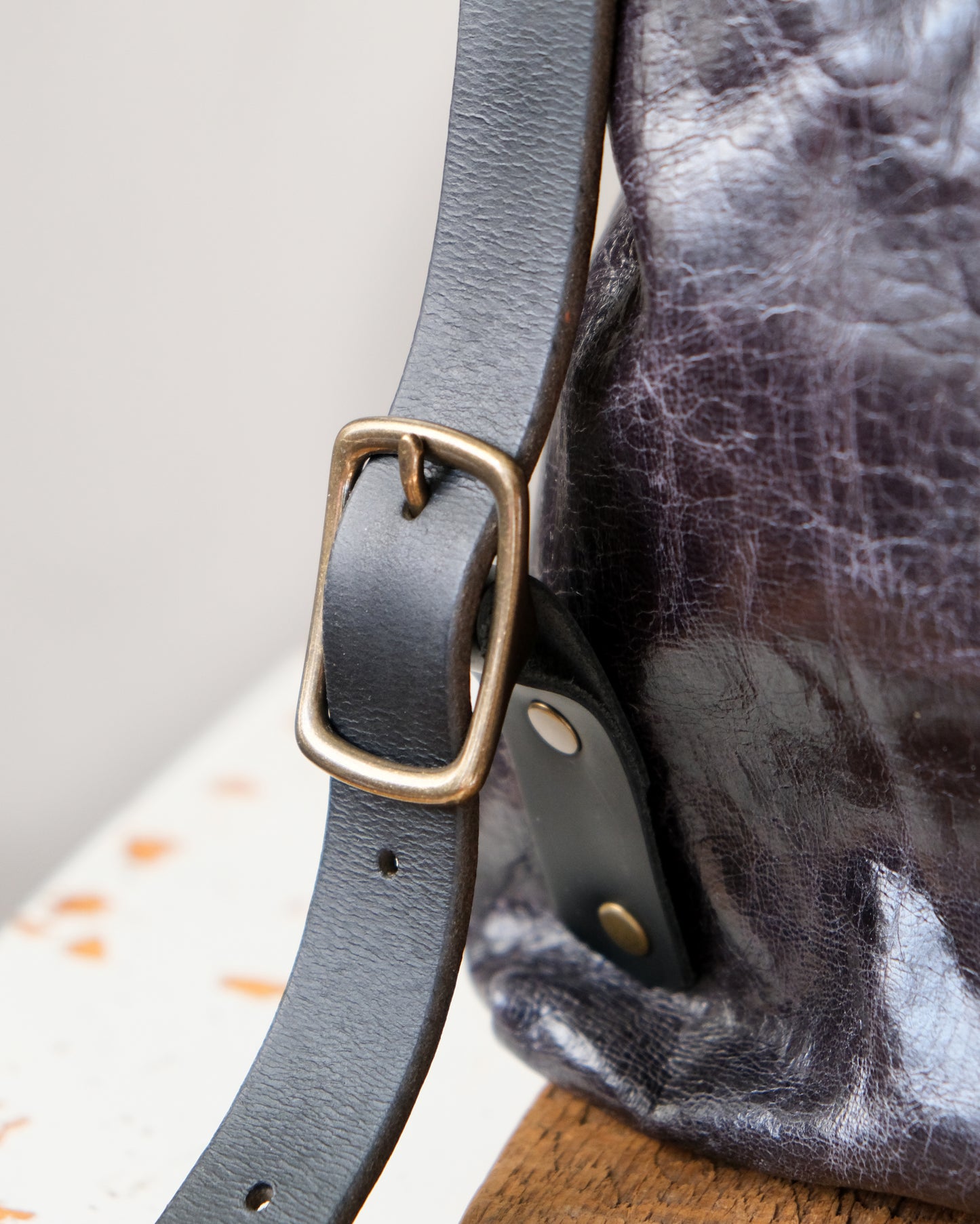 Convertible Backpack: Midnight Leather