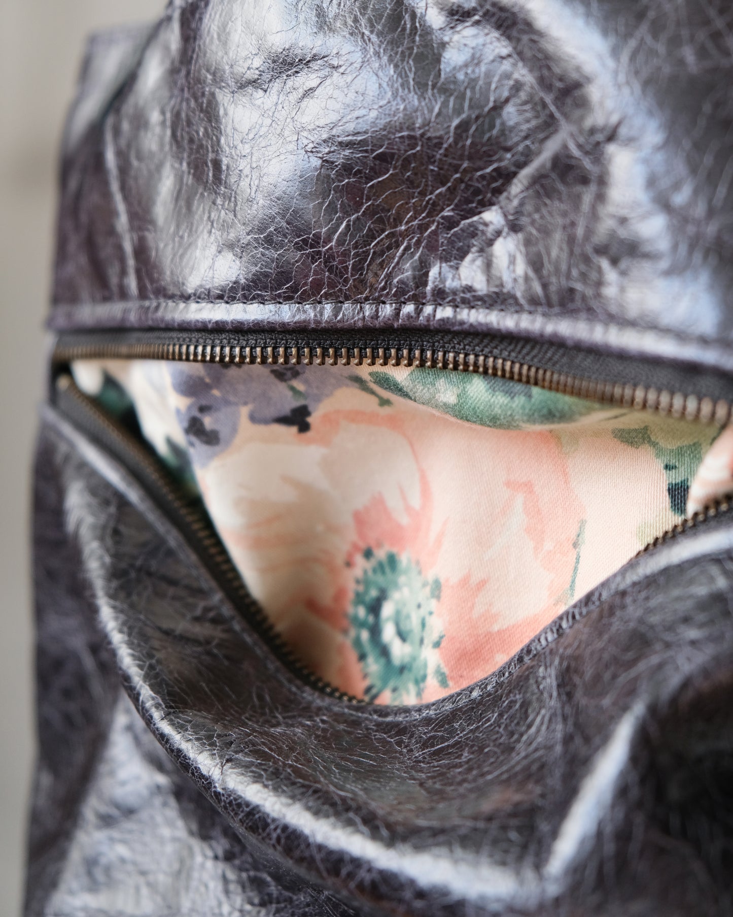 Convertible Backpack: Midnight Leather