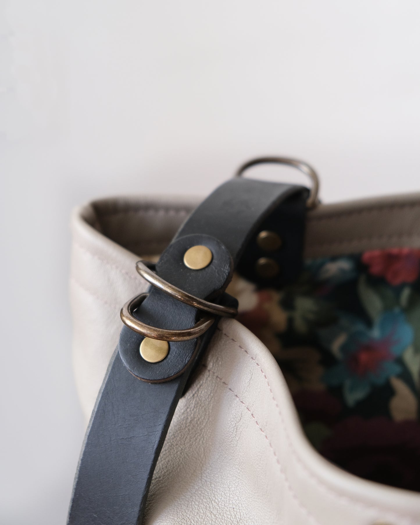 Convertible Backpack: Taupe Leather