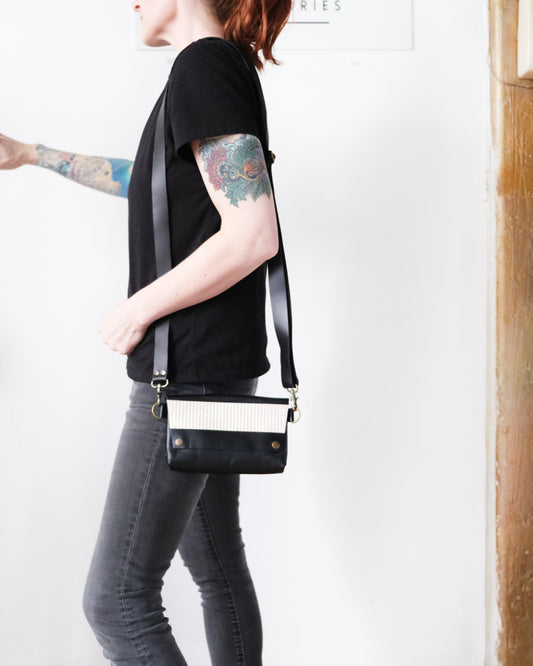 CLEARANCE: Luna Bag: Black & Opal