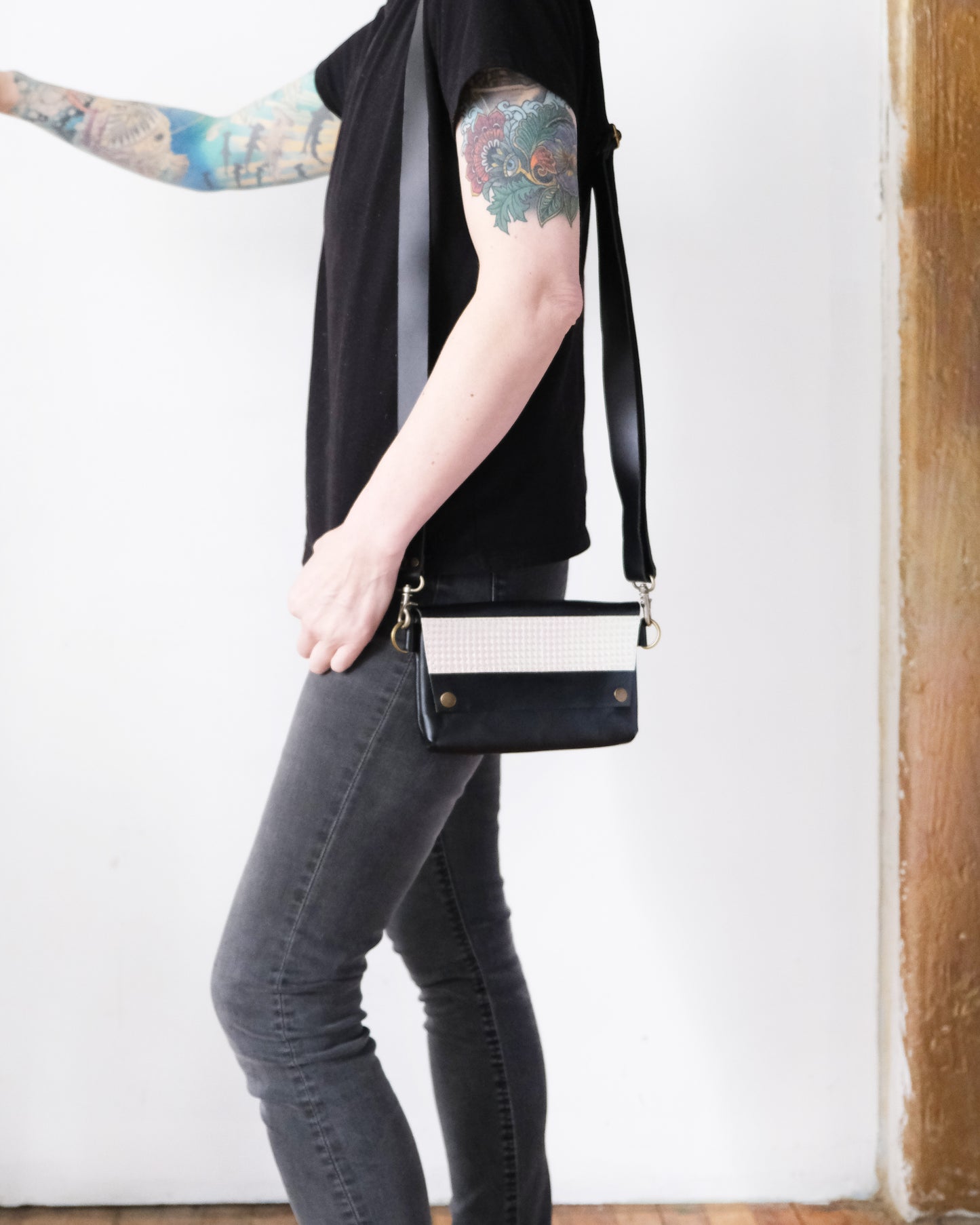 CLEARANCE: Luna Bag: Black & Opal