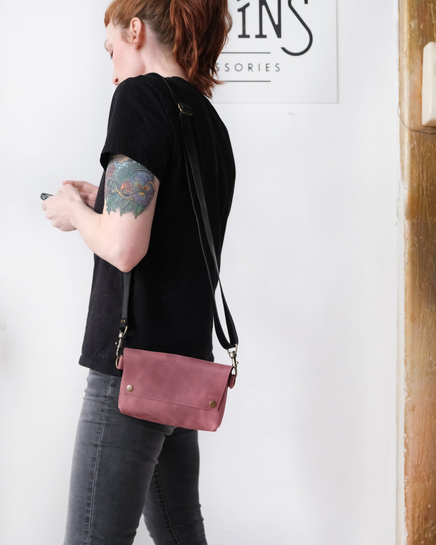 SECONDS: Luna Bag: Lilac Leather