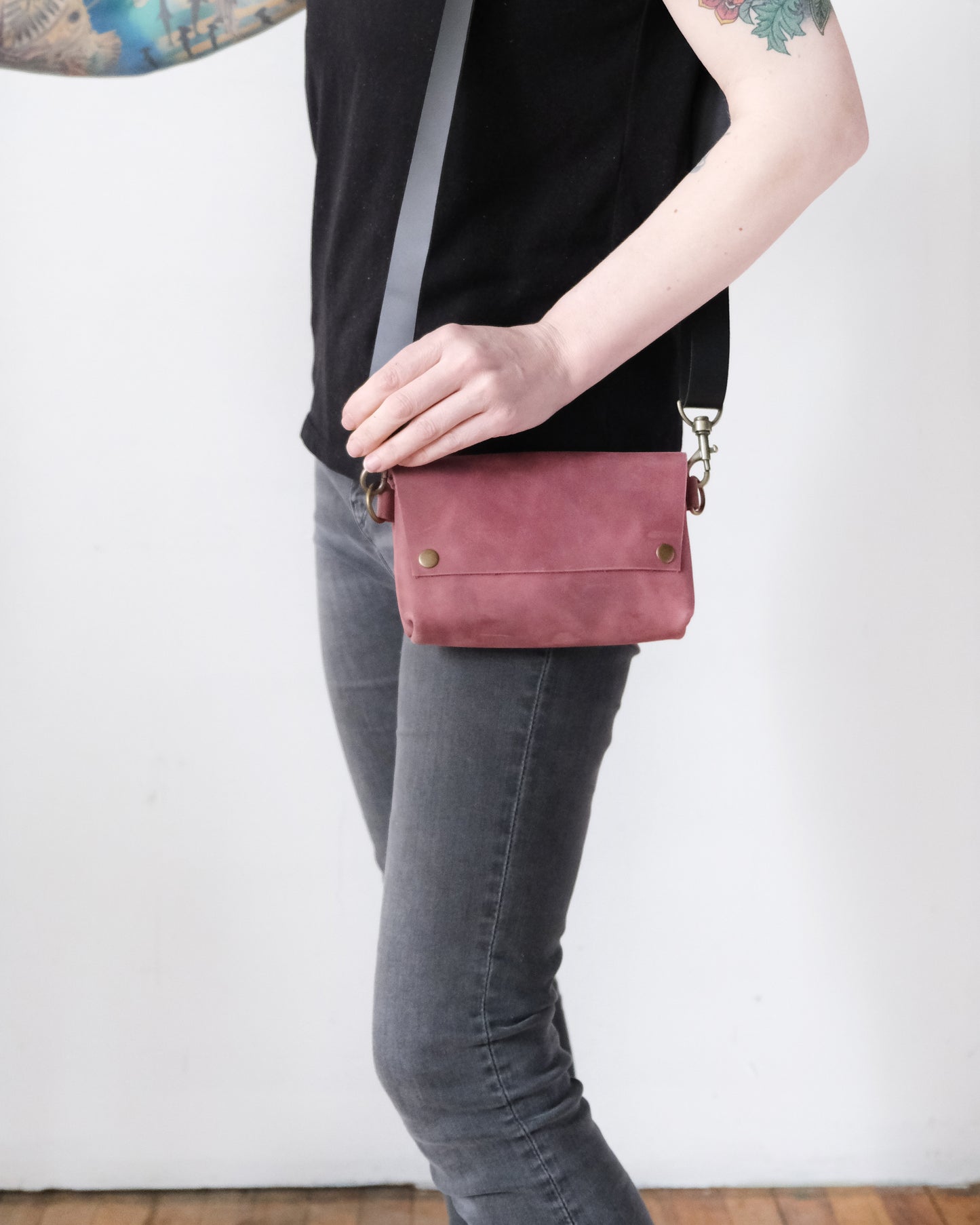SECONDS: Luna Bag: Lilac Leather