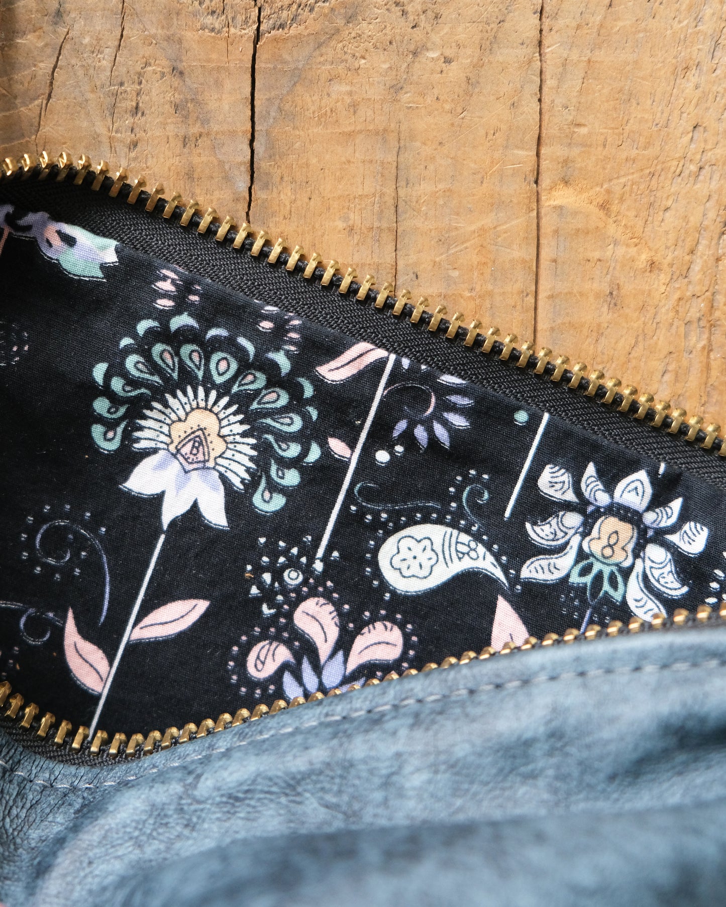 Suraya Crossbody Bag: Denim Blue Leather III