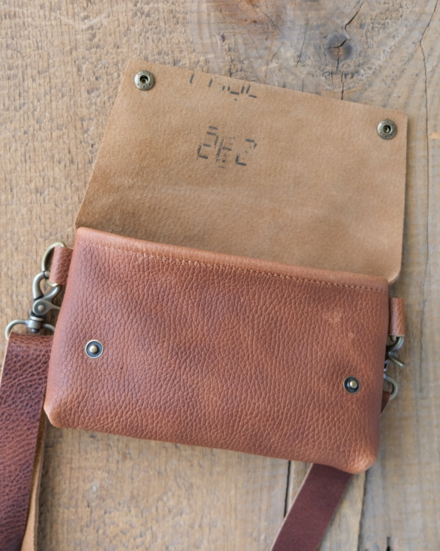 SECONDS: Luna Bag: Cognac Leather