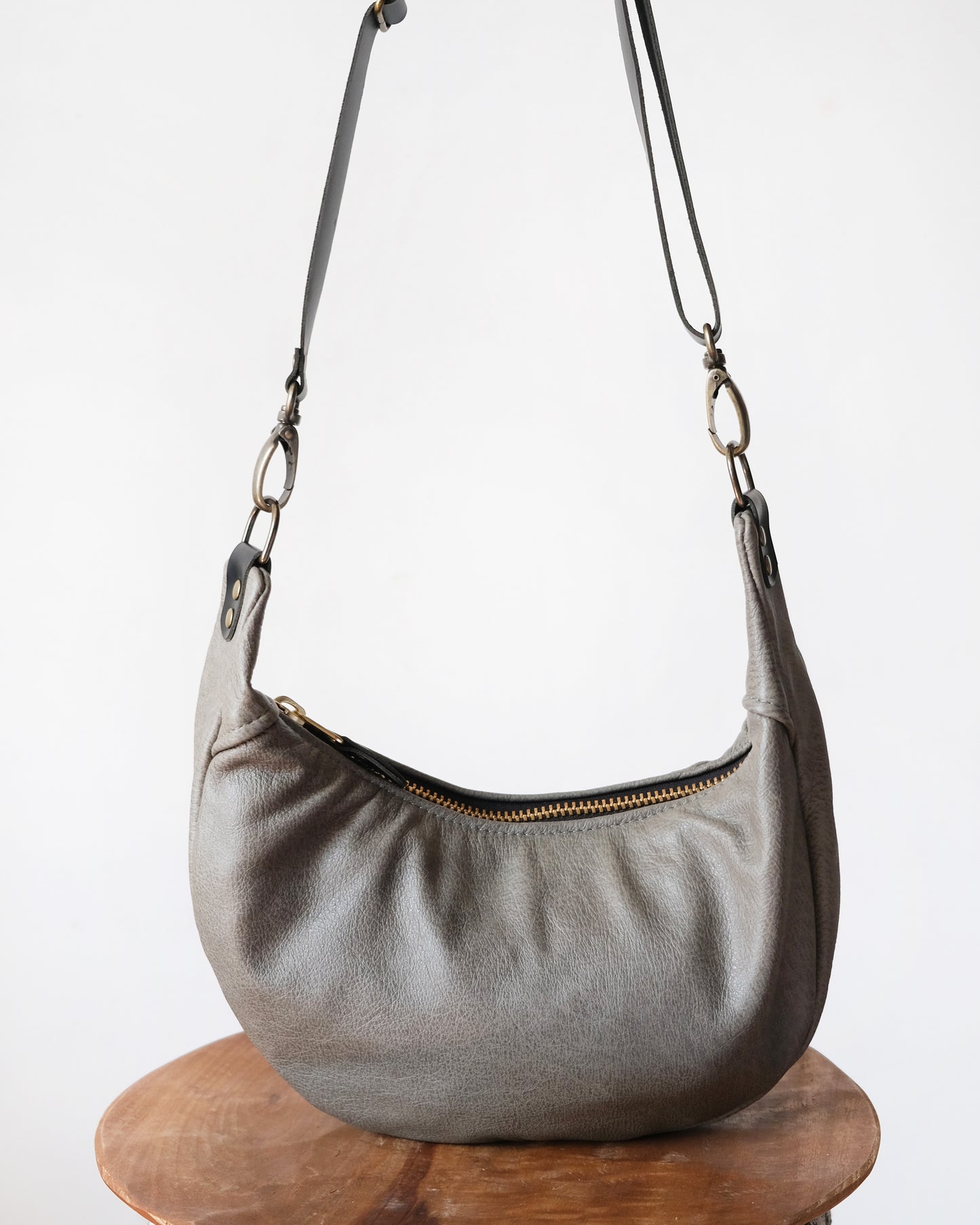 Mini Juno Bag: Medium Grey