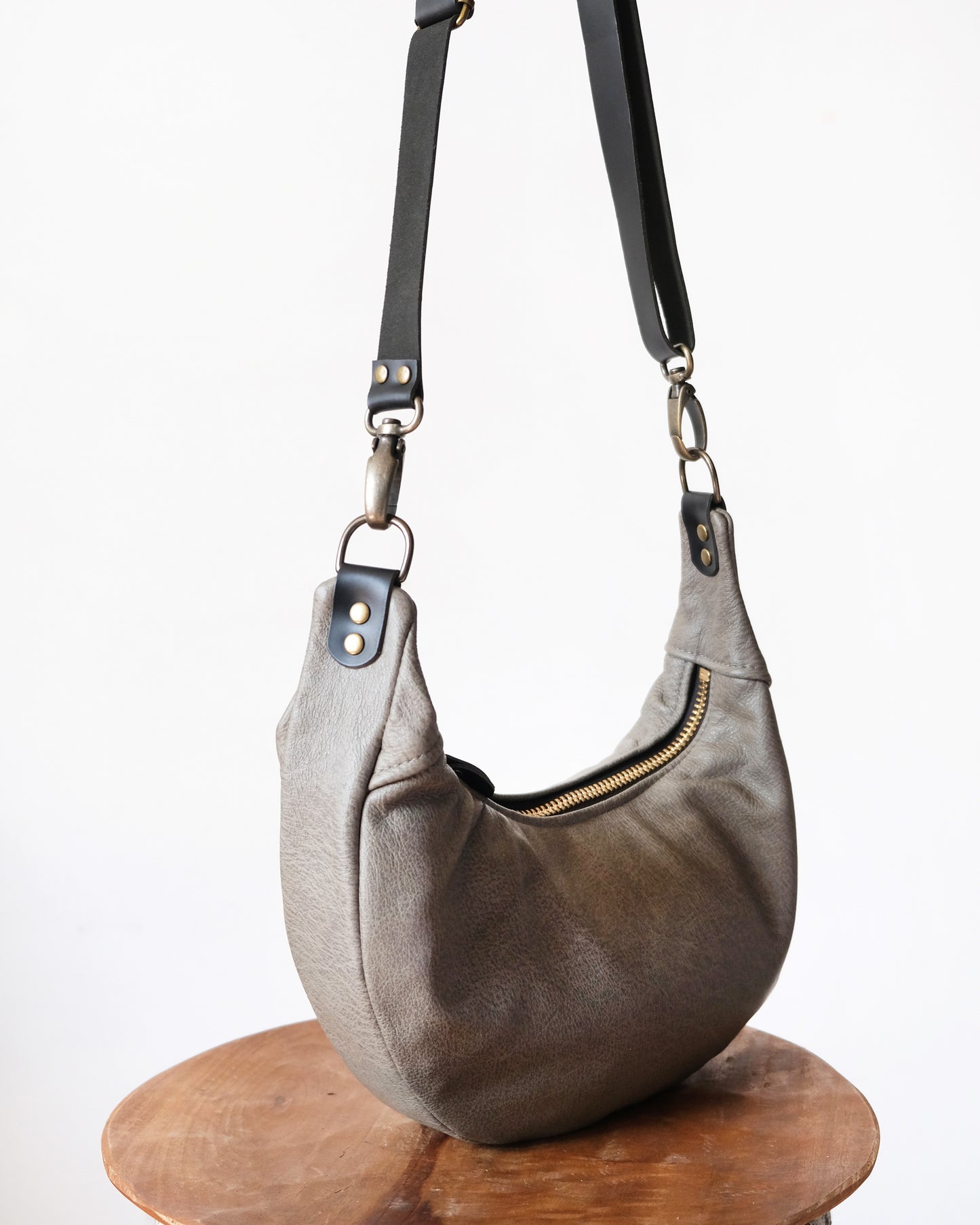 Mini Juno Bag: Medium Grey