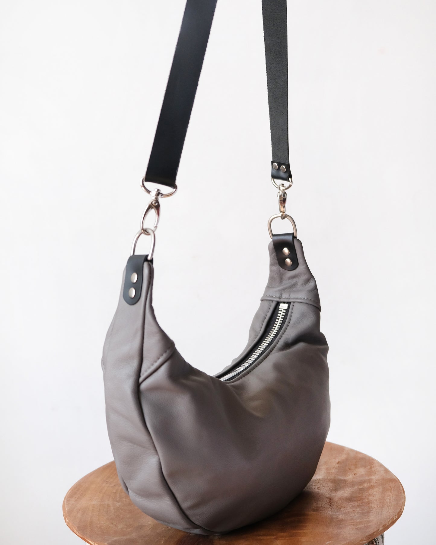Mini Juno Bag: Light Grey