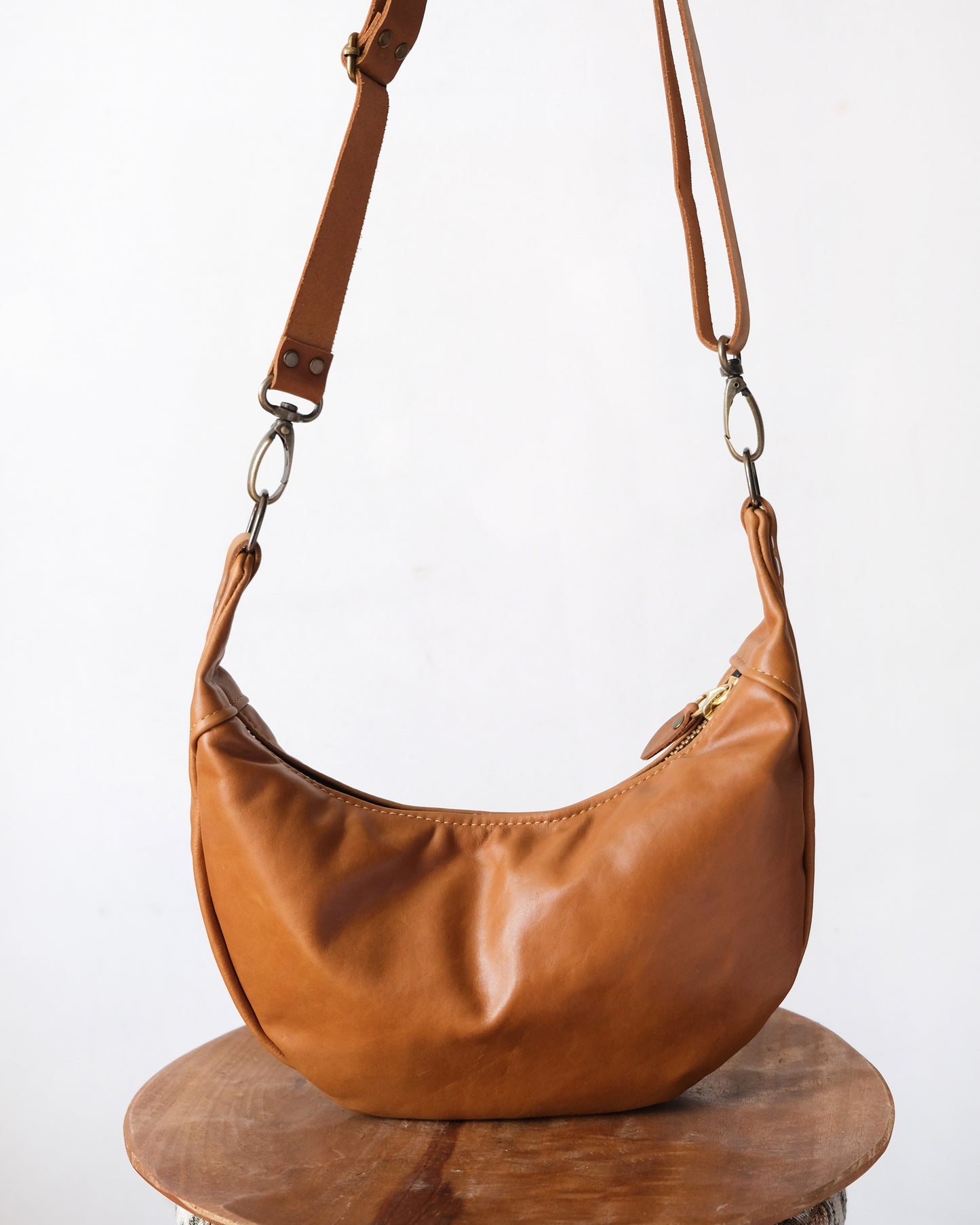 Mini Juno Bag: Cognac
