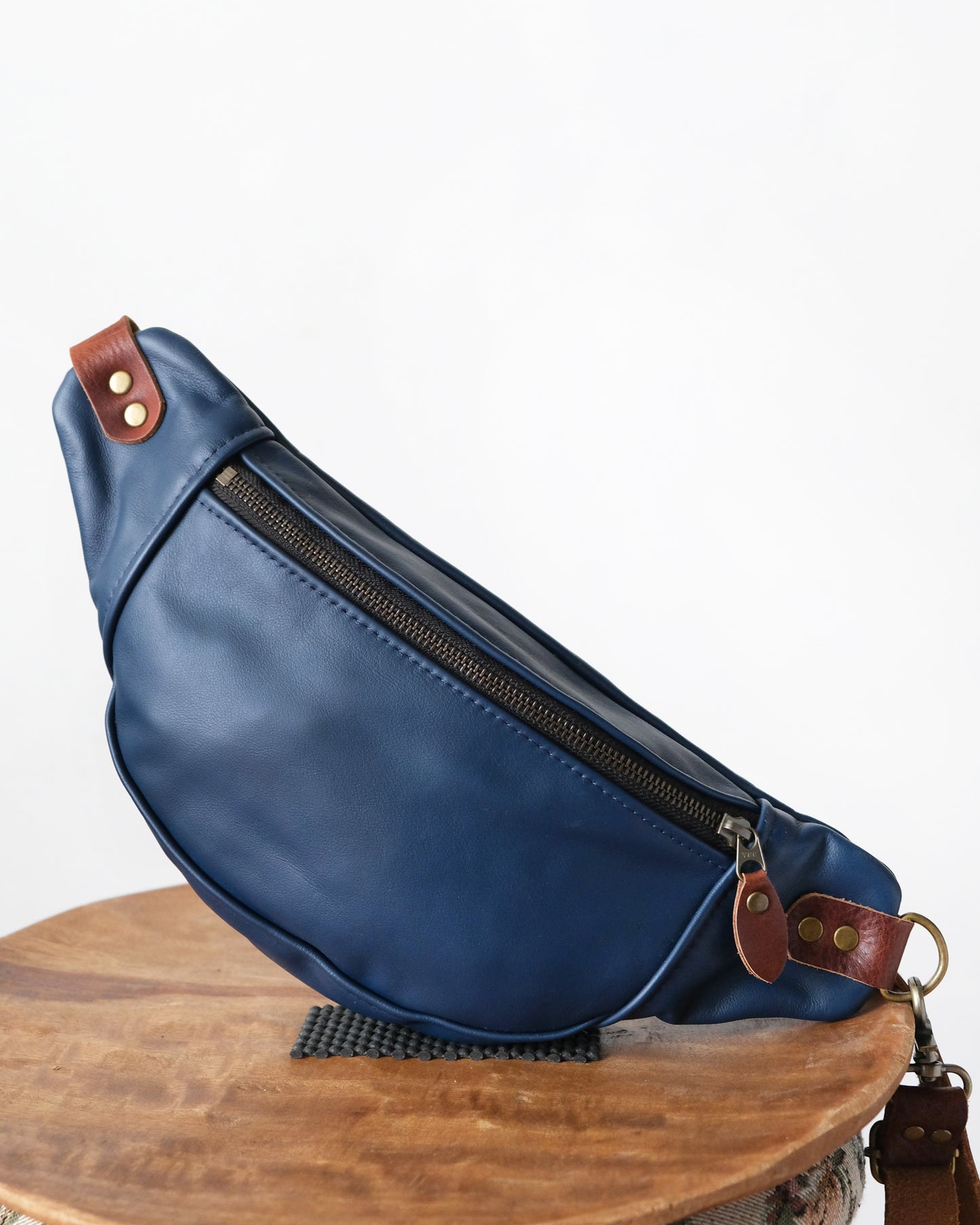 Mini Tabitha: Navy Leather II
