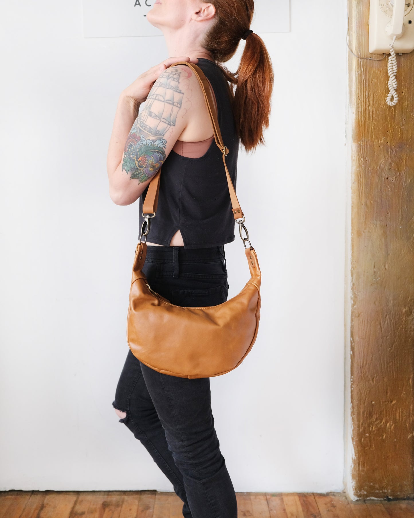 Mini Juno Bag: Cognac