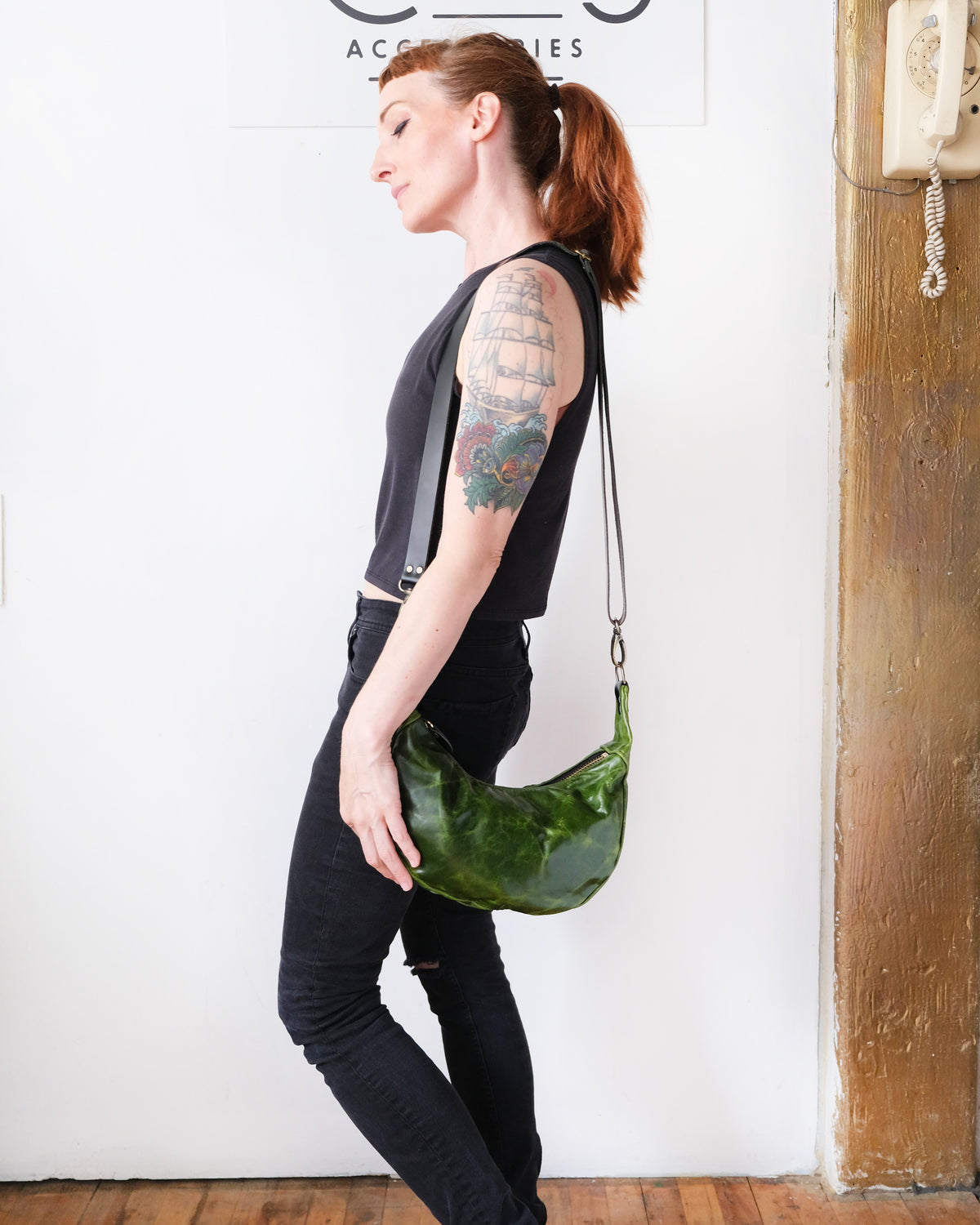 Mini Juno Bag: Bright Green