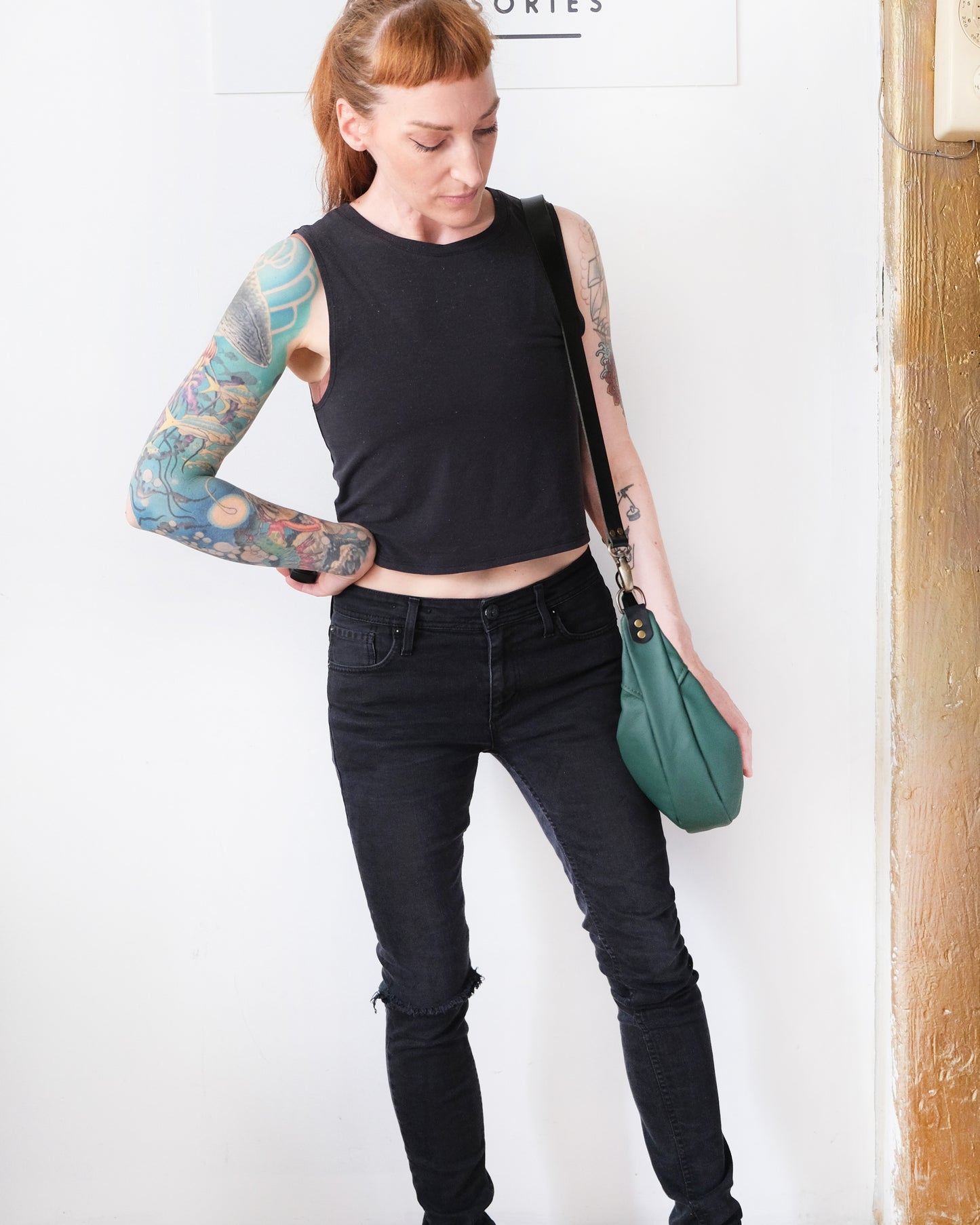 Mini Juno Bag: Emerald Green