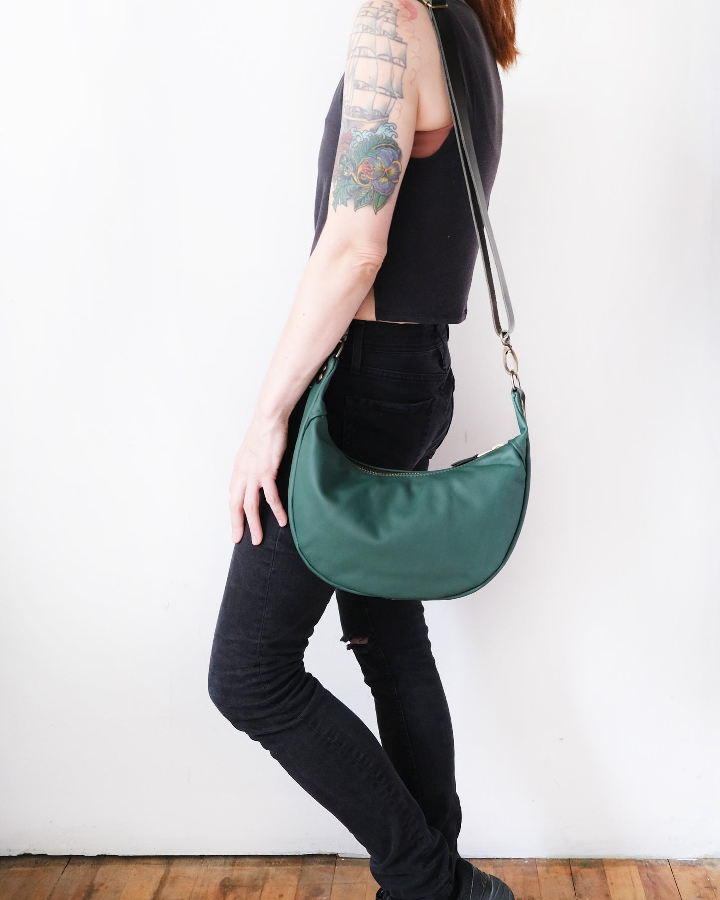 Mini Juno Bag: Emerald Green
