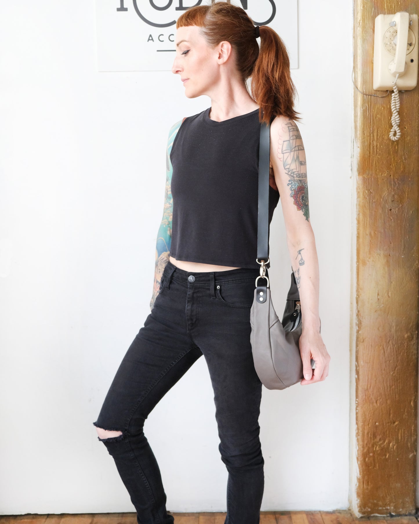 Mini Juno Bag: Light Grey