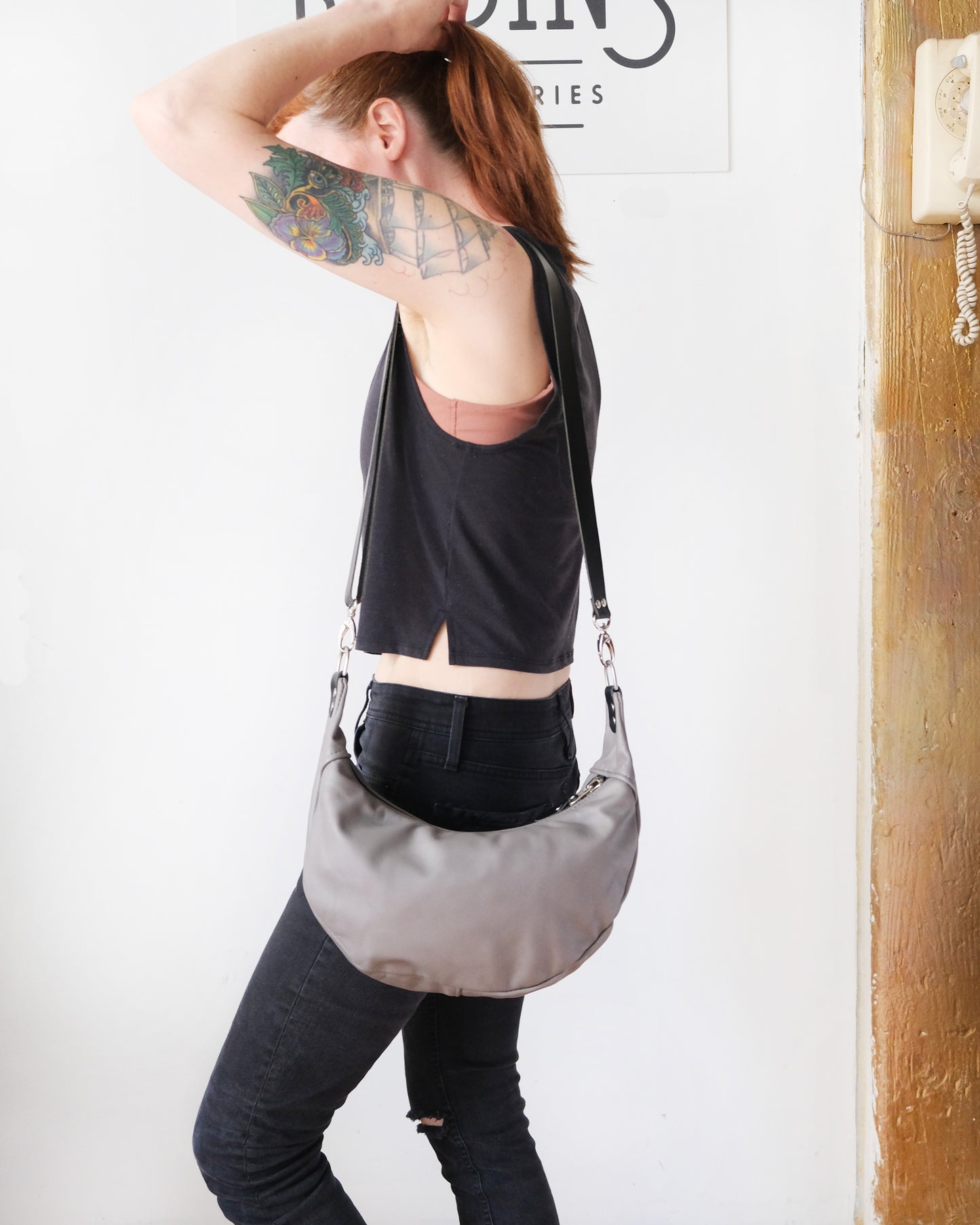 Mini Juno Bag: Light Grey