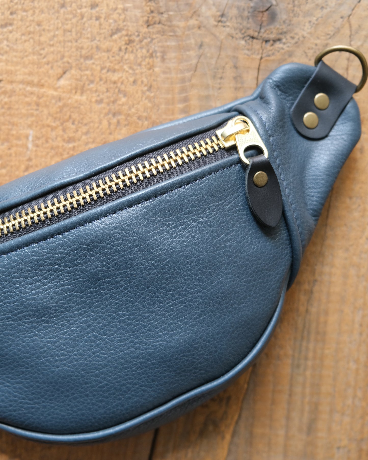 Mini Tabitha: Dark Blue Leather