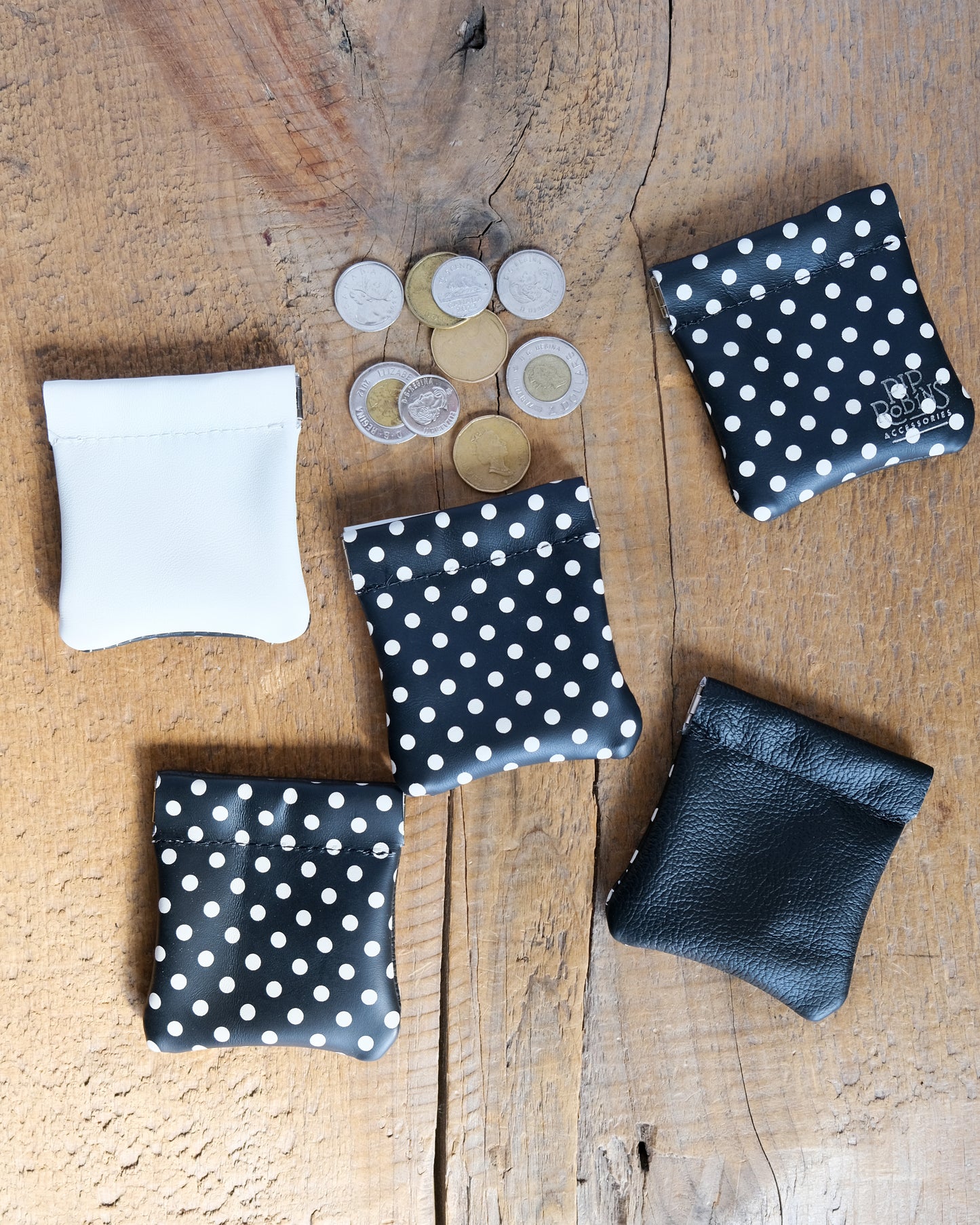 Polka Dot Flex Coin Pouch