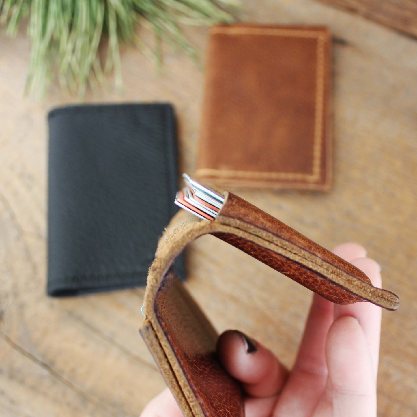 Leather Bifold Wallet: Multiple Options