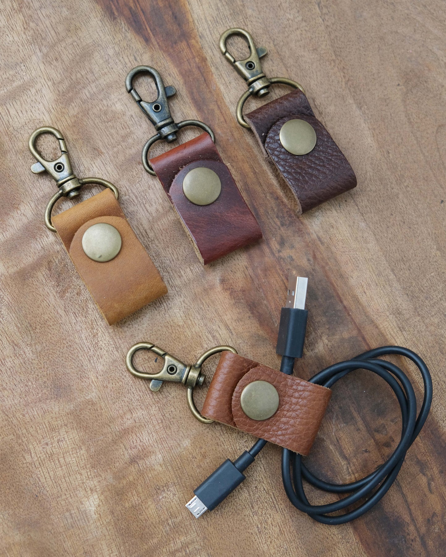 Cord Keepers: Four-pack browns