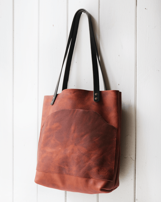 Hot Pepper Leather Everyday Tote VI