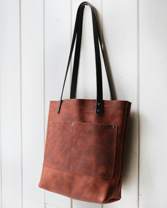 Hot Pepper Leather Everyday Tote VII