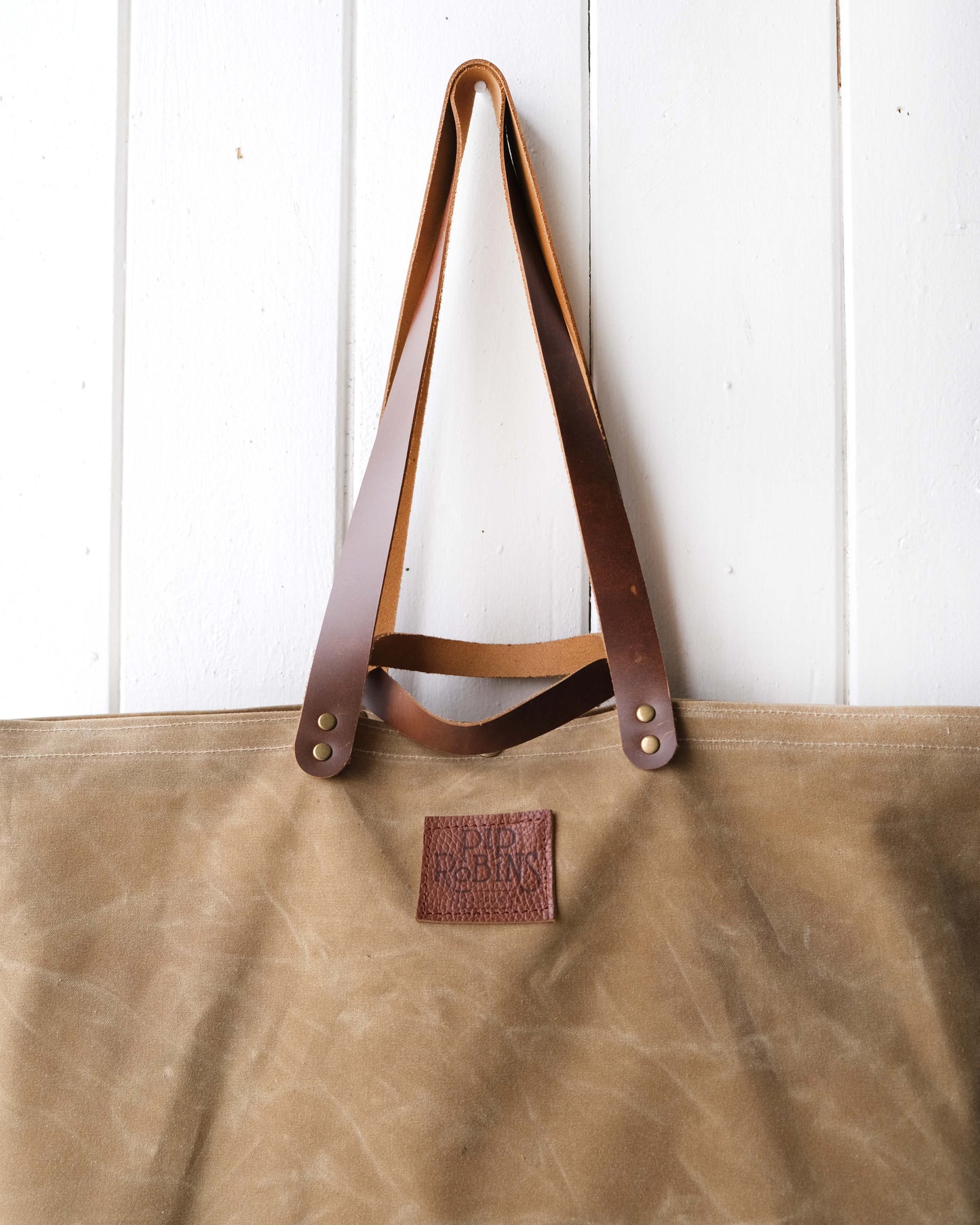 Waxed Canvas Maggie Bag: Tan