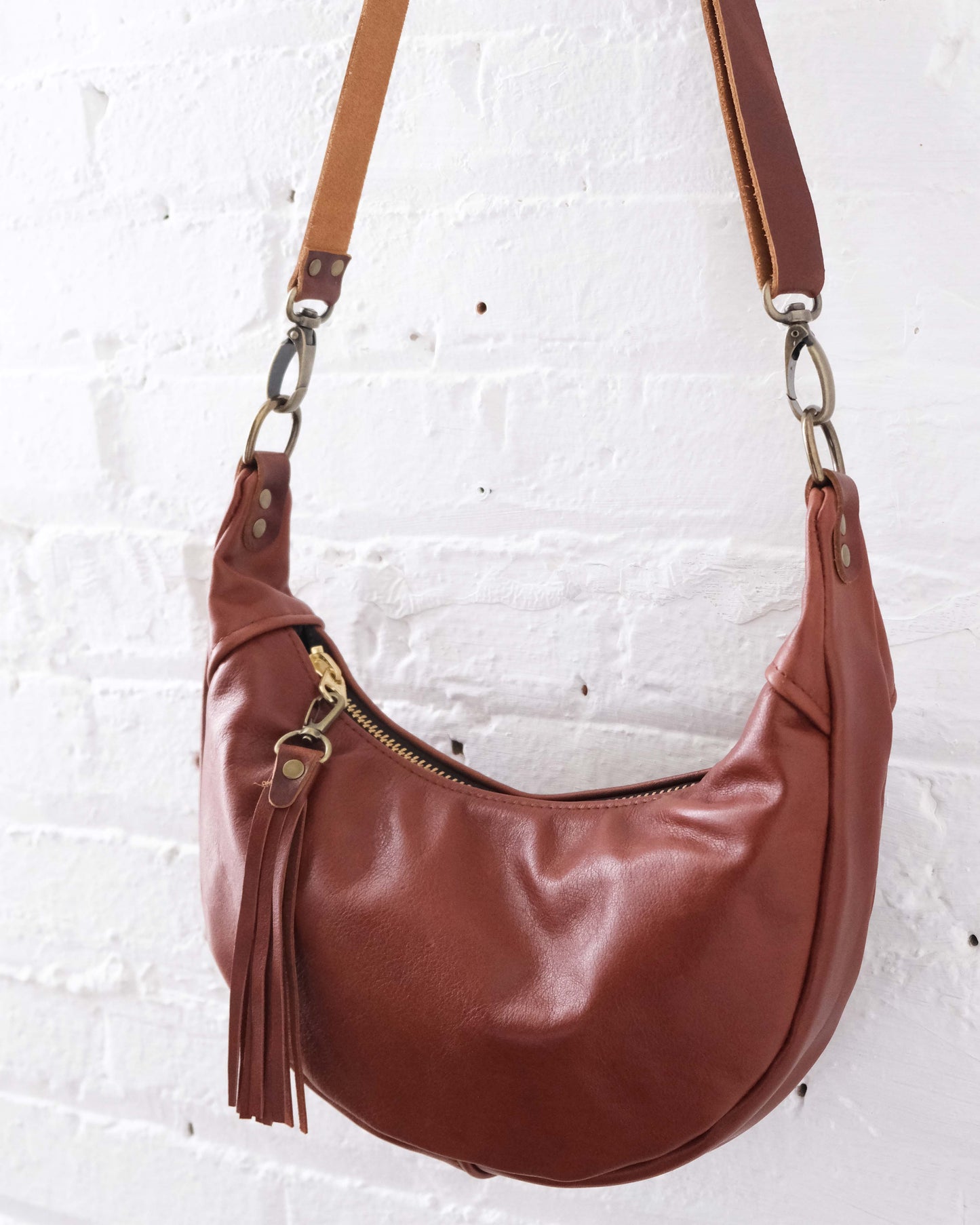 Mini Juno Bag: Auburn Brown