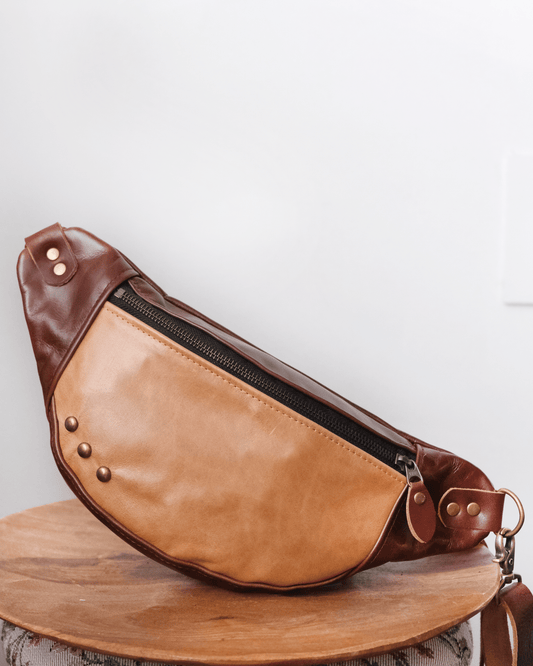 Mini Tabitha: Dark Brown and Camel