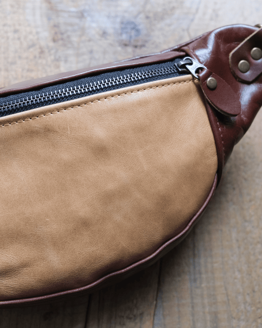 Mini Tabitha: Dark Brown and Camel