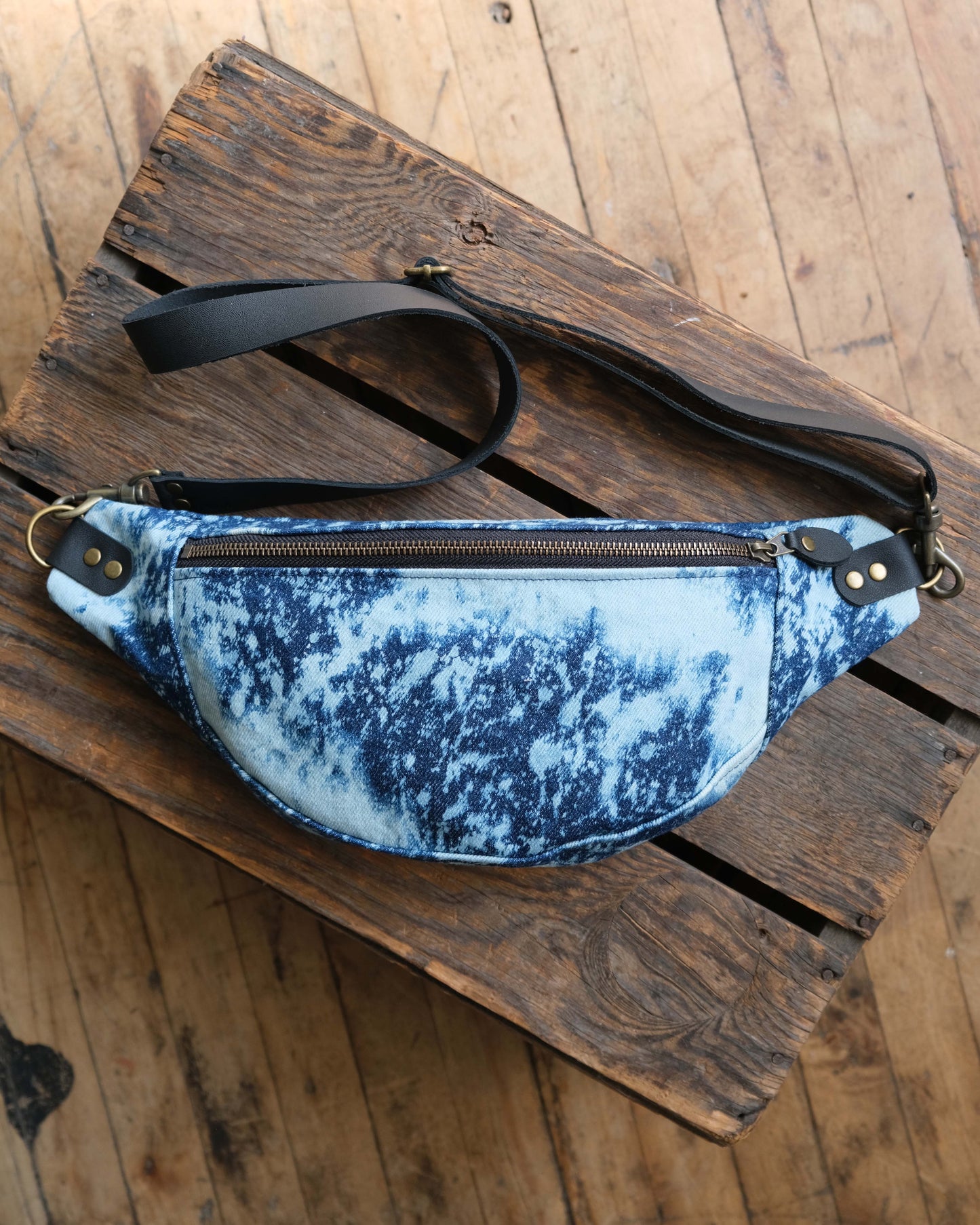 Tabitha Bag: Bleached Denim