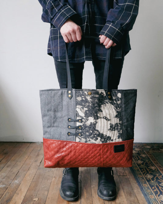 Large Quilted Carry-All Tote No. 10