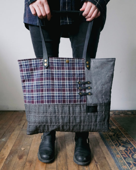 Large Quilted Carry-All Tote No. 12