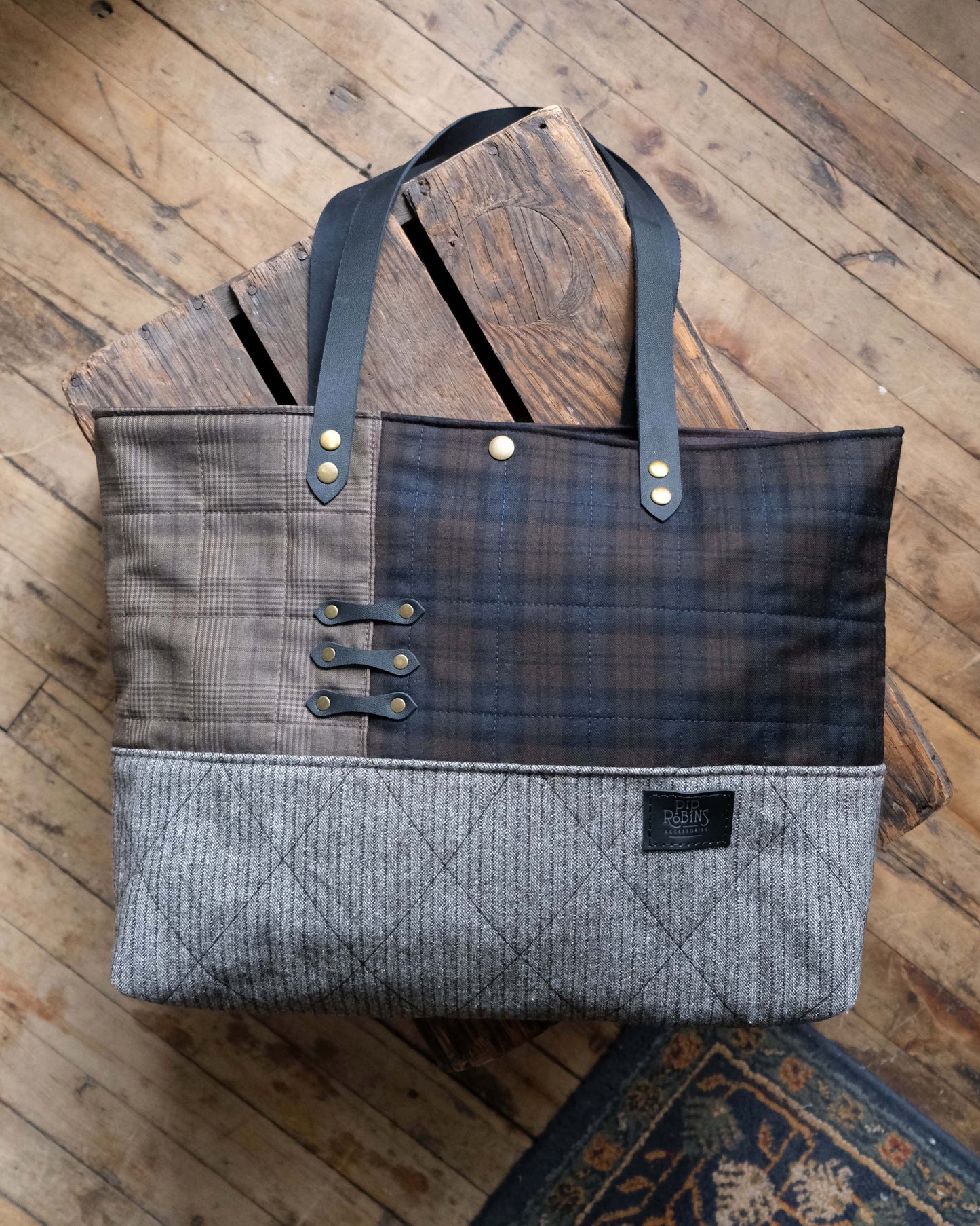 Large Quilted Carry-All Tote No. 13