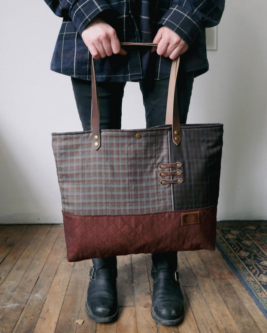 Large Quilted Carry-All Tote No. 15