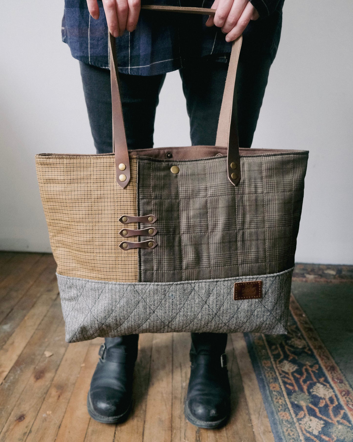 Large Quilted Carry-All Tote No. 18