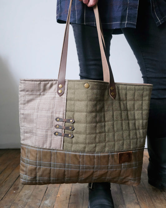 Large Quilted Carry-All Tote No. 21