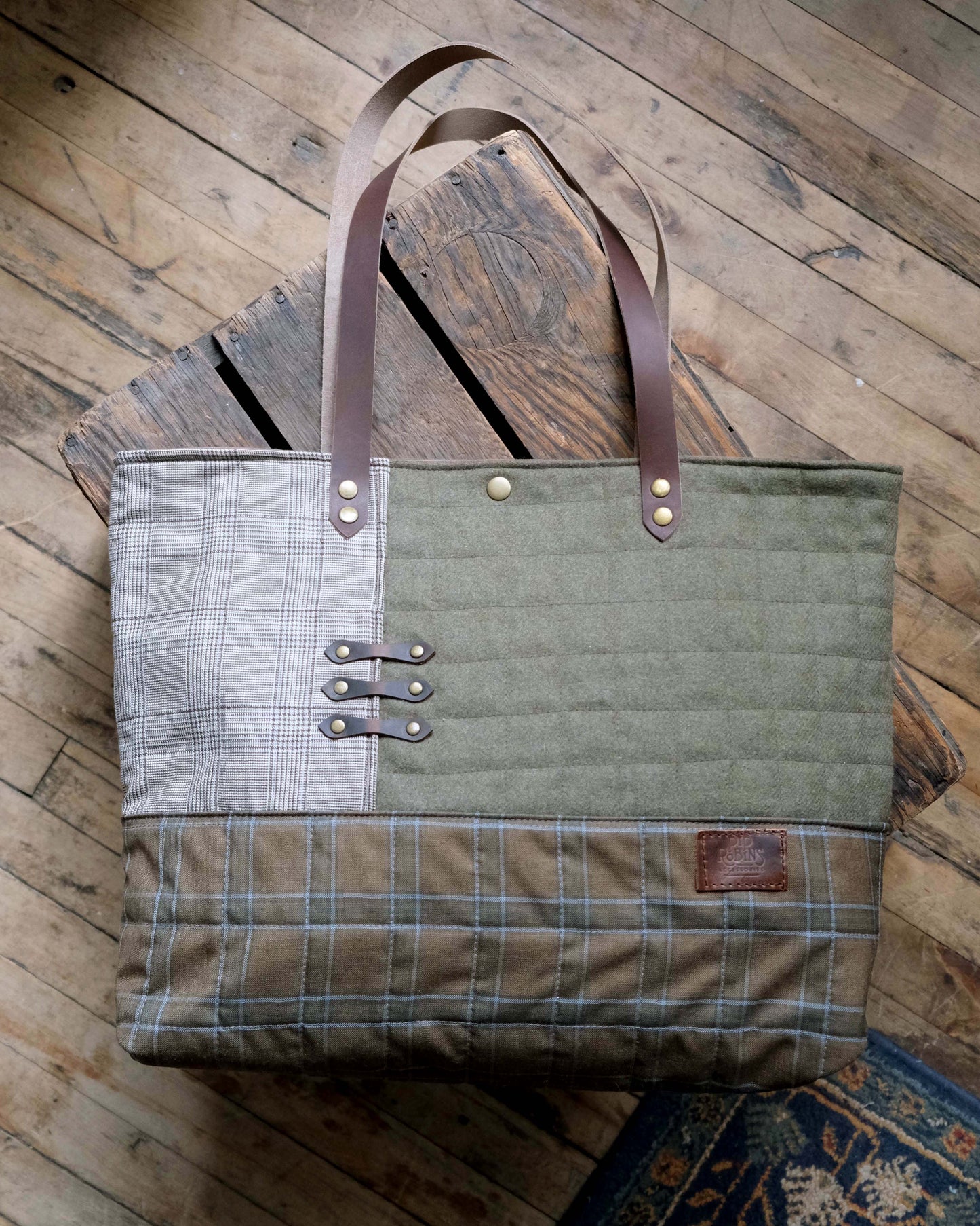 Large Quilted Carry-All Tote No. 21