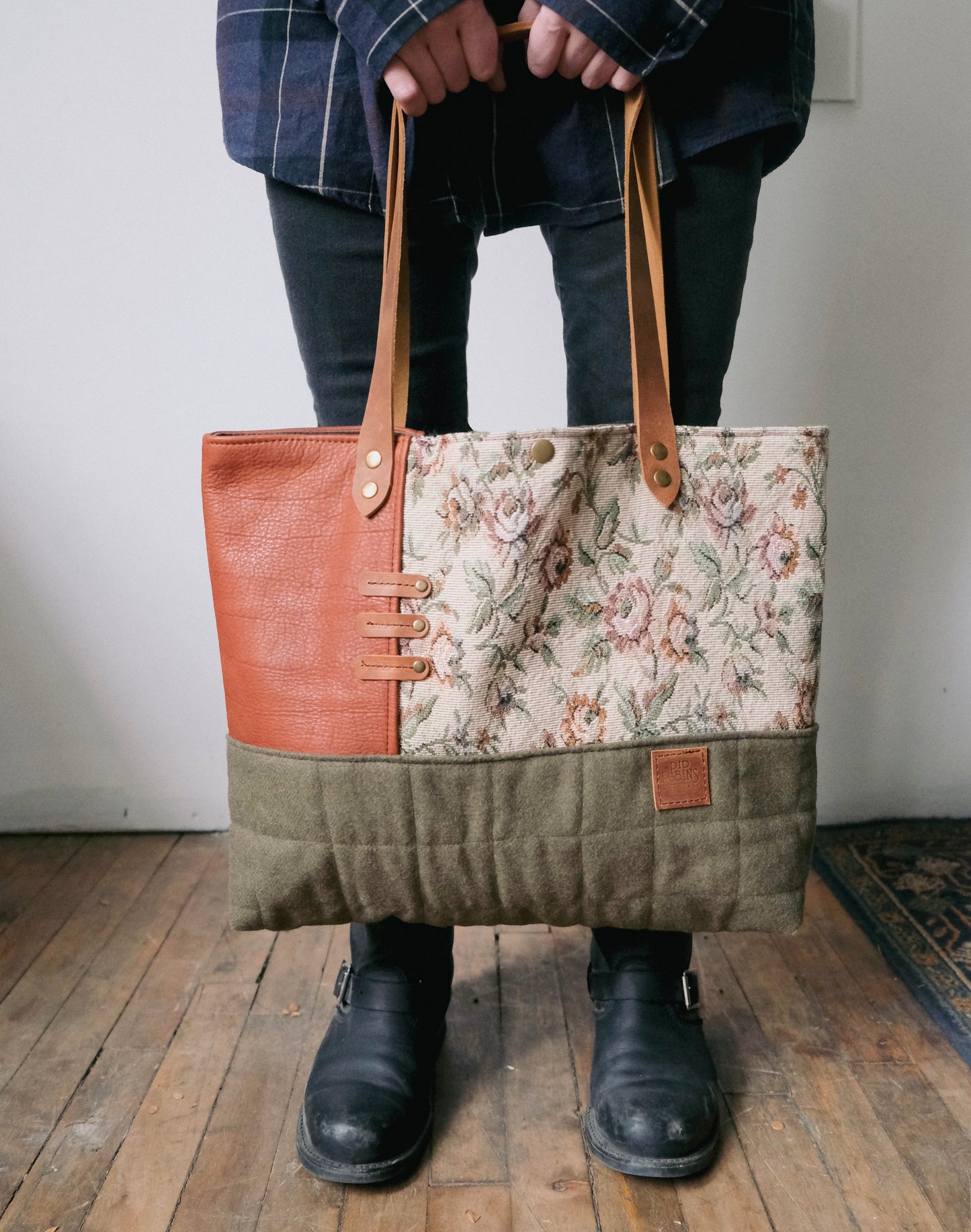Large Quilted Carry-All Tote No. 22