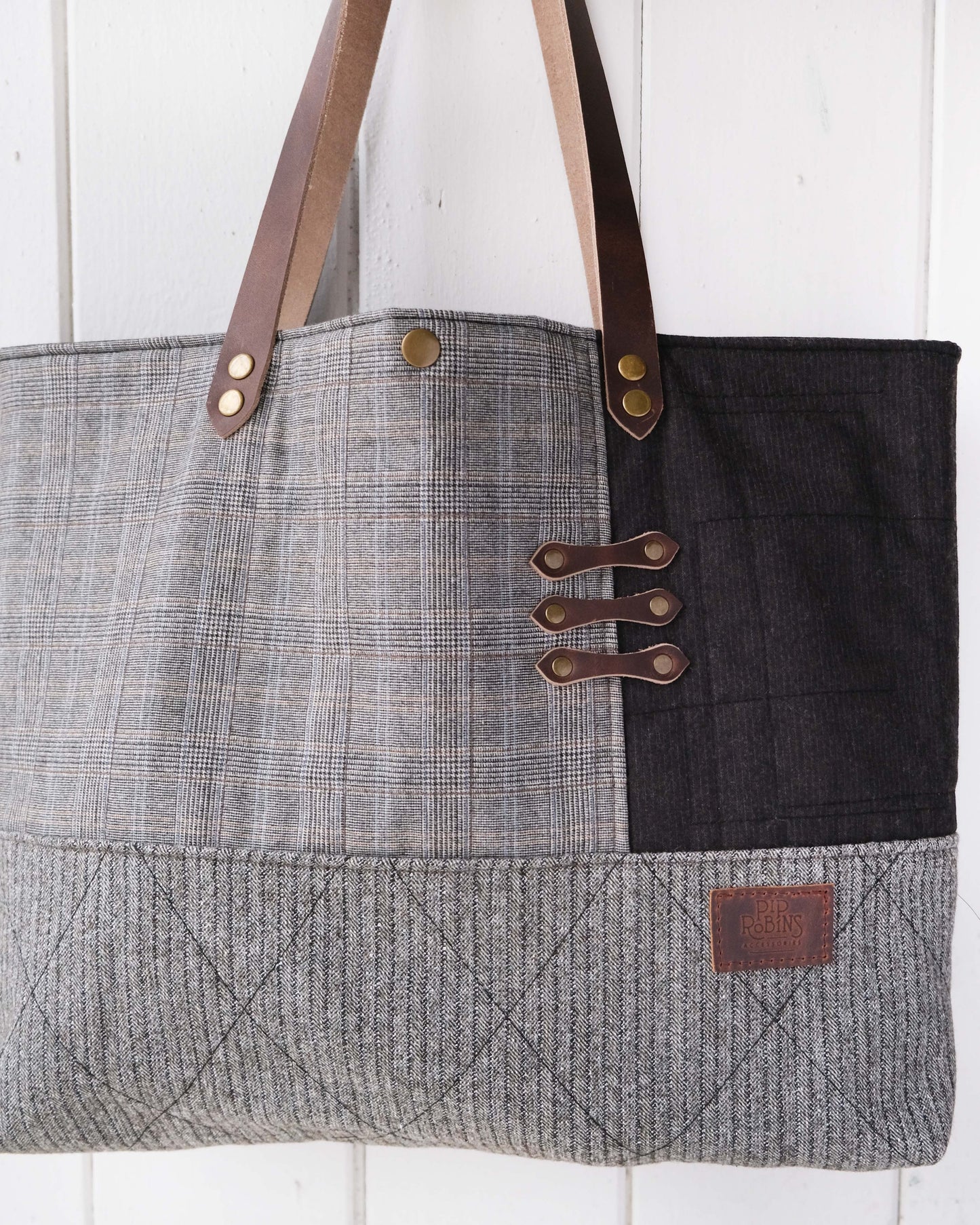 Large Quilted Carry-All Tote No. 8