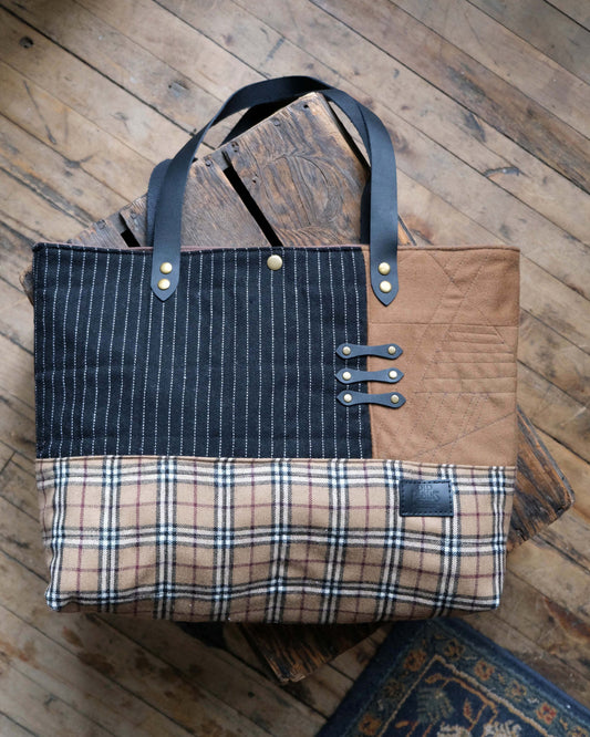 Large Quilted Carry-All Tote No. 9