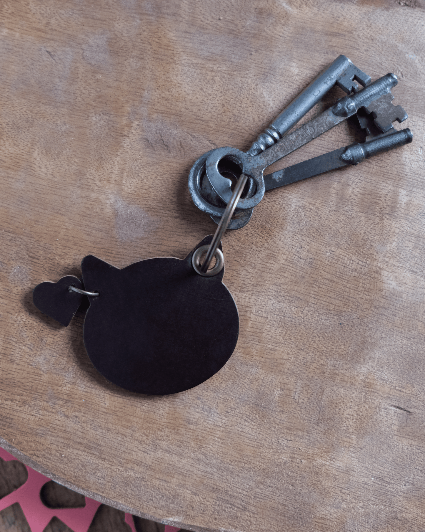 Leather Kitten Keychain / Bag Charm