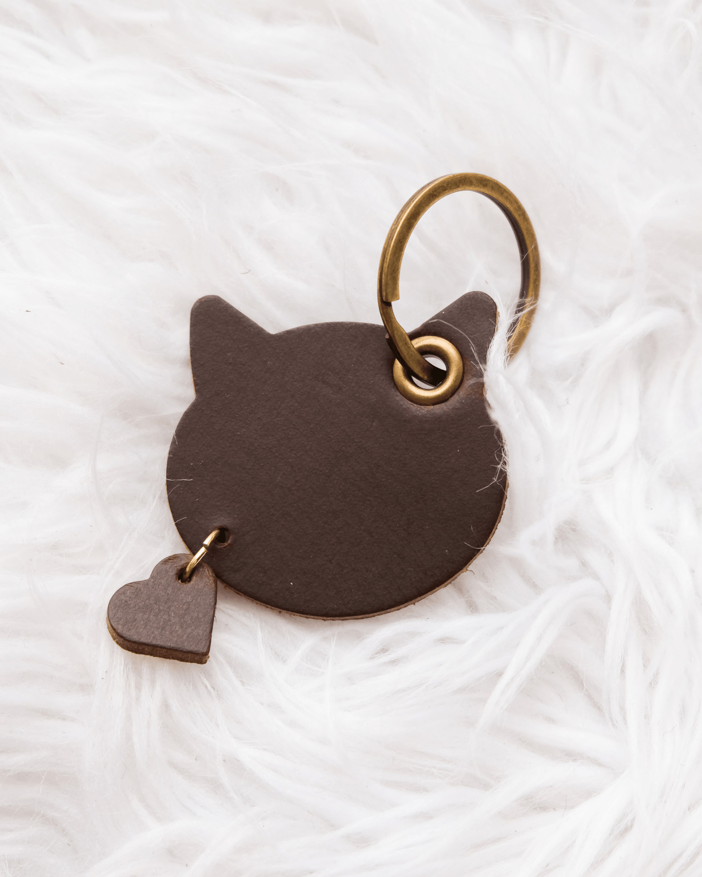 Leather Kitten Keychain / Bag Charm
