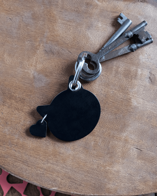 Leather Kitten Keychain / Bag Charm