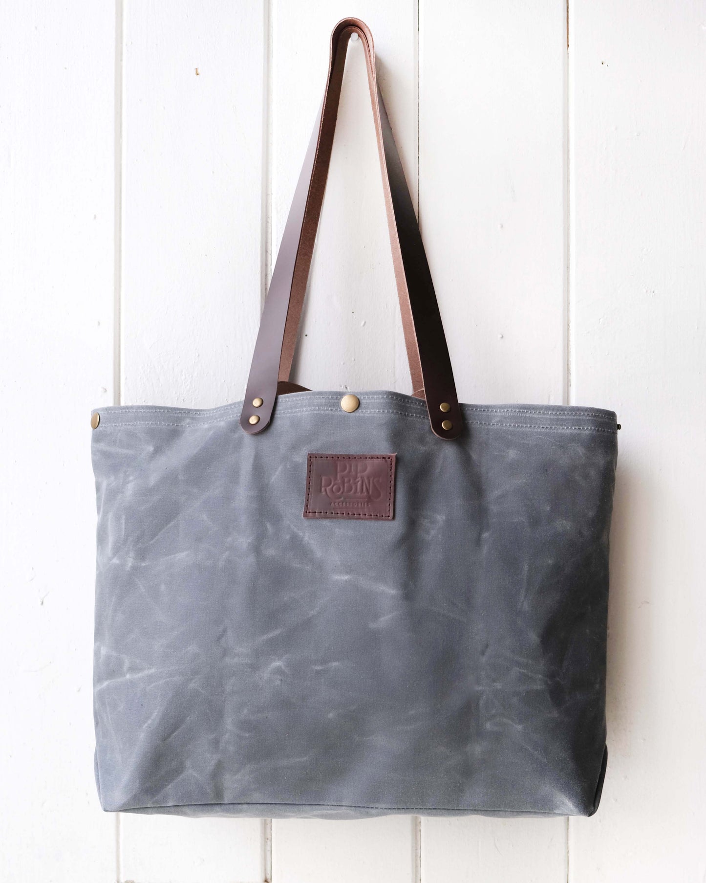 Mini-Mini Maggie Bag: Charcoal Waxed Canvas