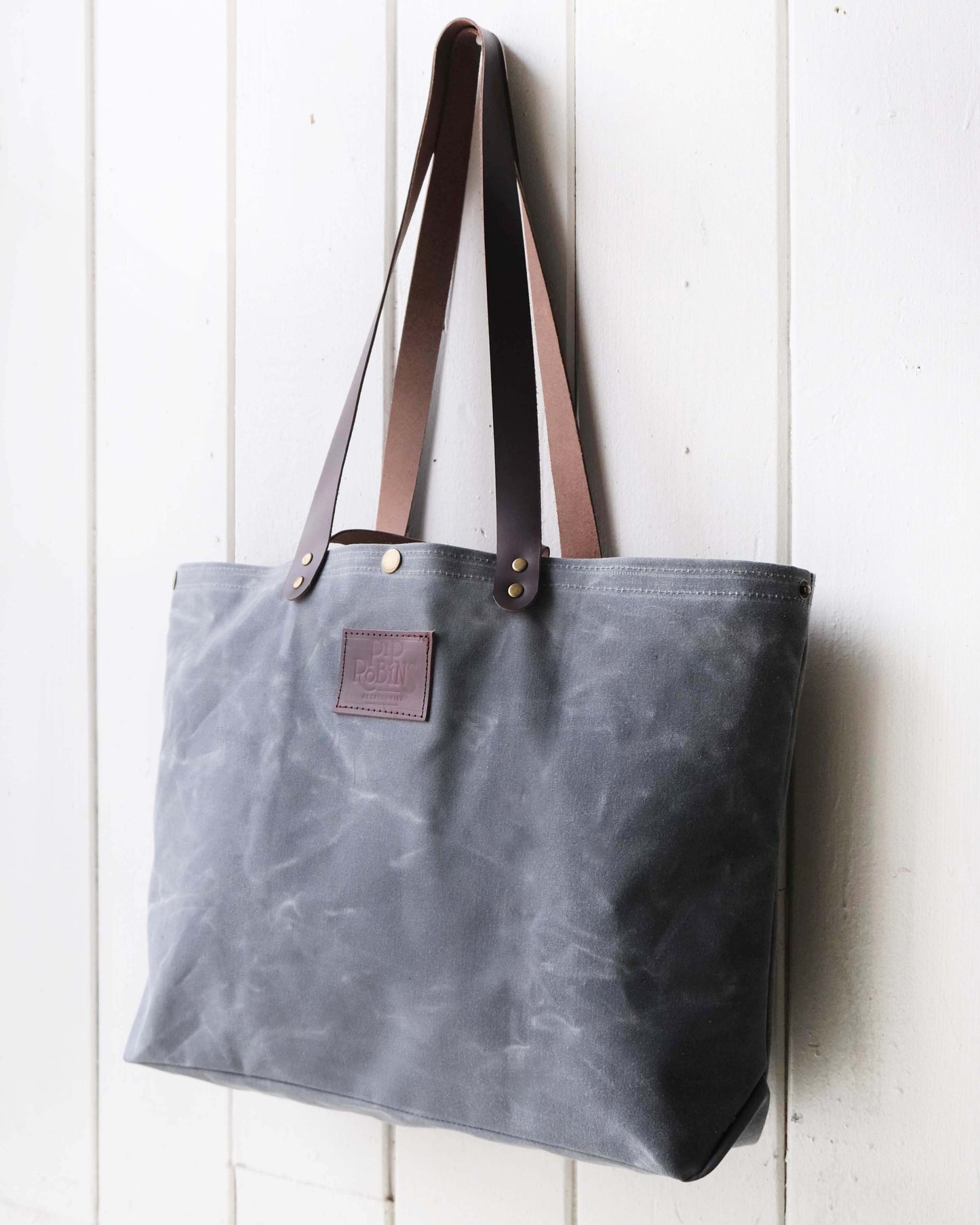 Mini-Mini Maggie Bag: Charcoal Waxed Canvas