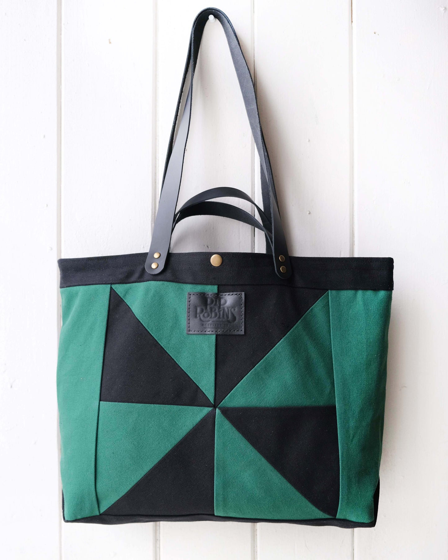 Mini-Mini Maggie Bag: Emerald and Onyx