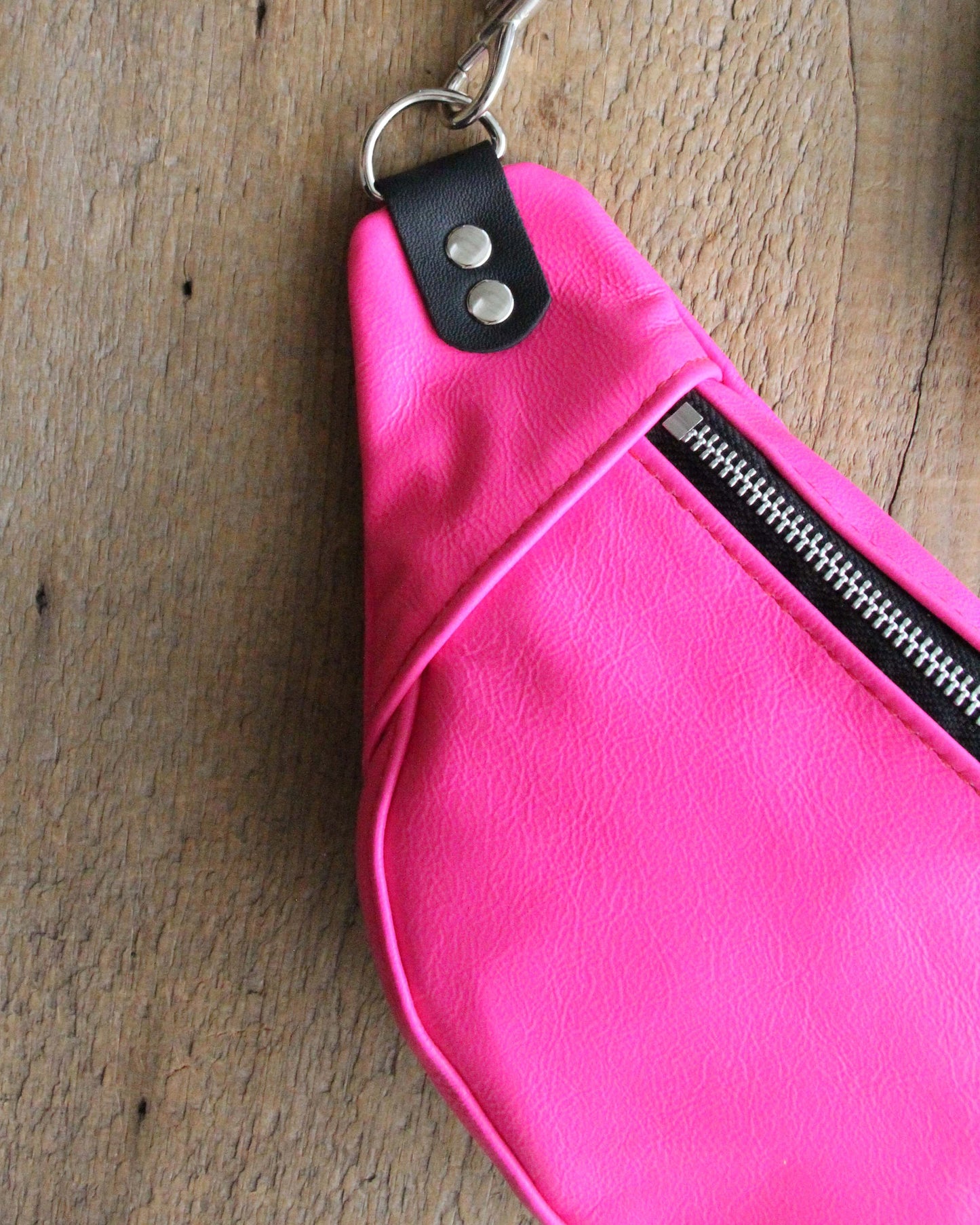 Mini Tabitha: Hot Pink / Silver Hardware