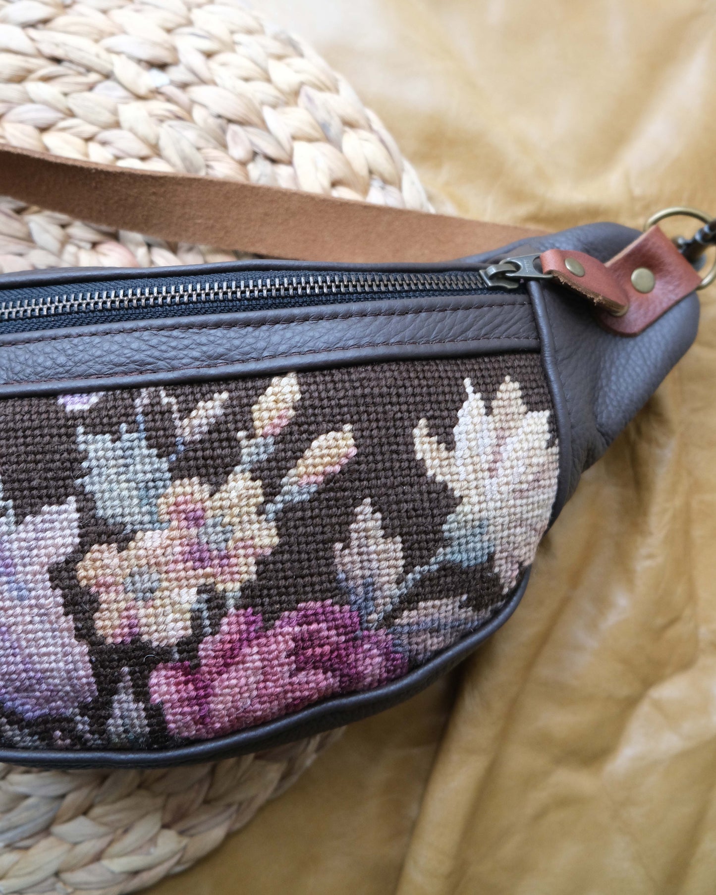 Mini Tabitha: Floral Needlepoint