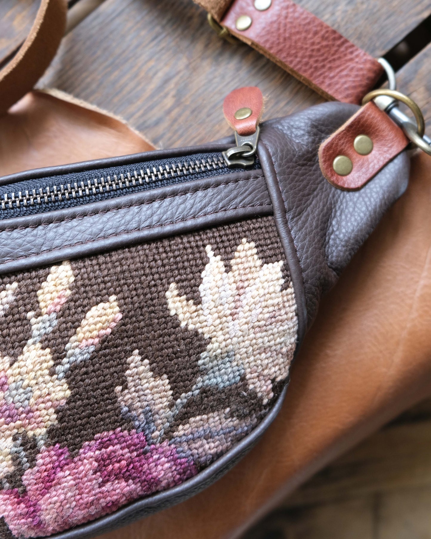 Mini Tabitha: Floral Needlepoint